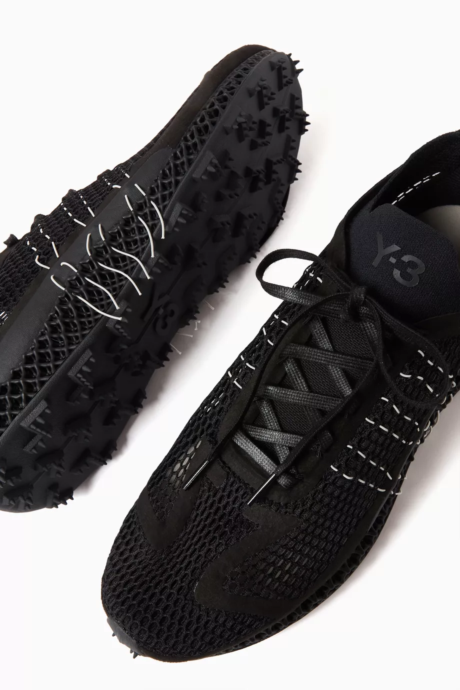 Shoe Y3 Runner 4d Buy Y-3 Black Runner 4D Halo Sneakers In Mesh