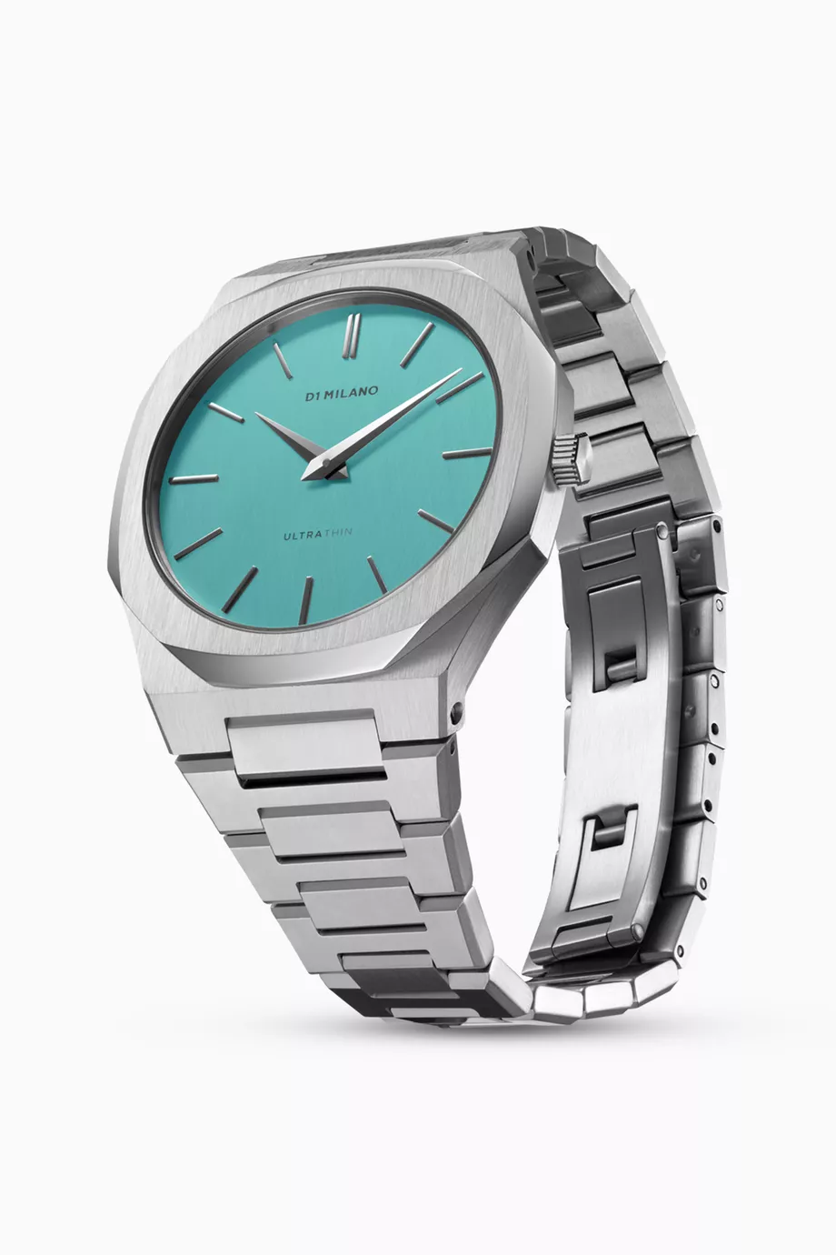 Buy D1 Milano Blue Ultra Thin Quartz Stainless Steel Watch, 38mm