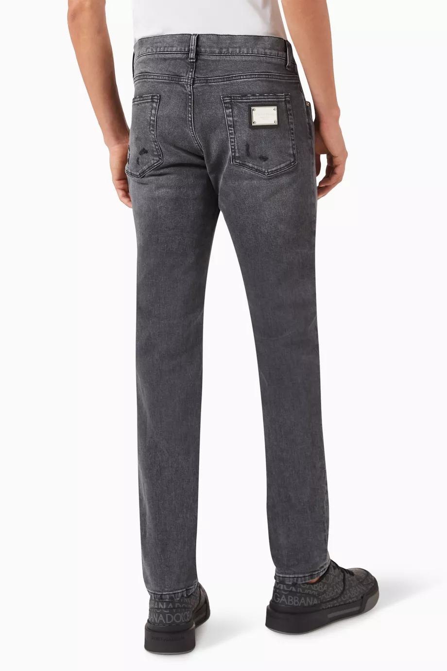 Buy Dolce & Gabbana Grey Five-pocket Jeans in Denim for Men