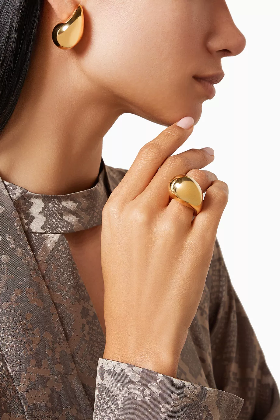 【関税込み】Bottega Veneta ゴールド Drop リング イエローゴールドドロップ リング| Bottega Veneta® 日本