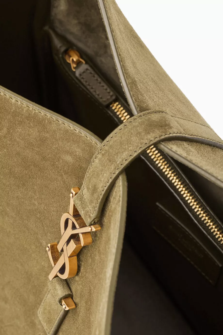 Ysl green suede bag on sale