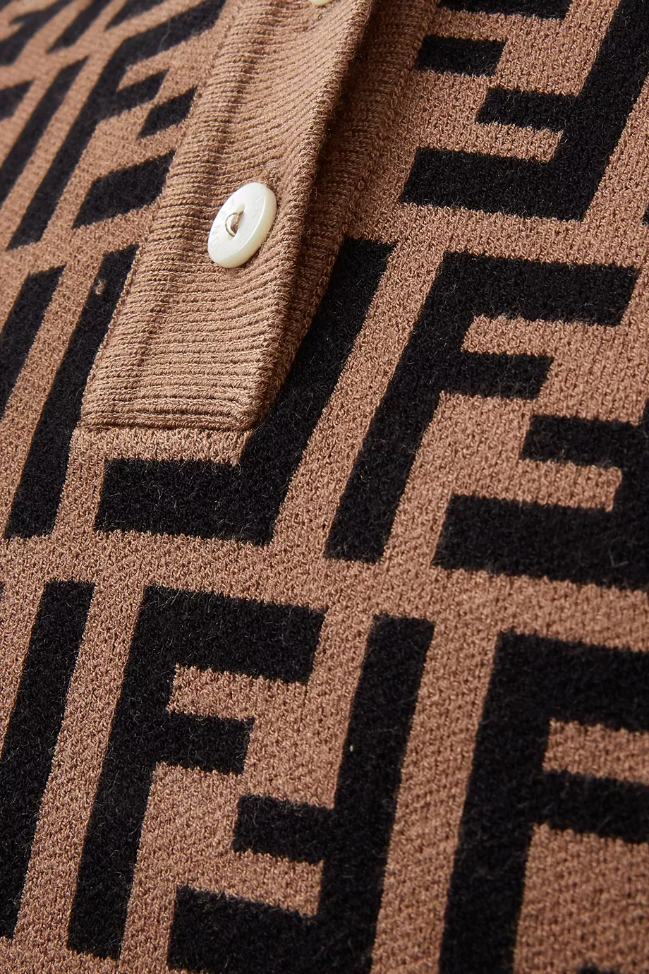 【関税込み】fendi FF MONOGRAM DRESS Fendi-Brown-Black-FF-Monogram-