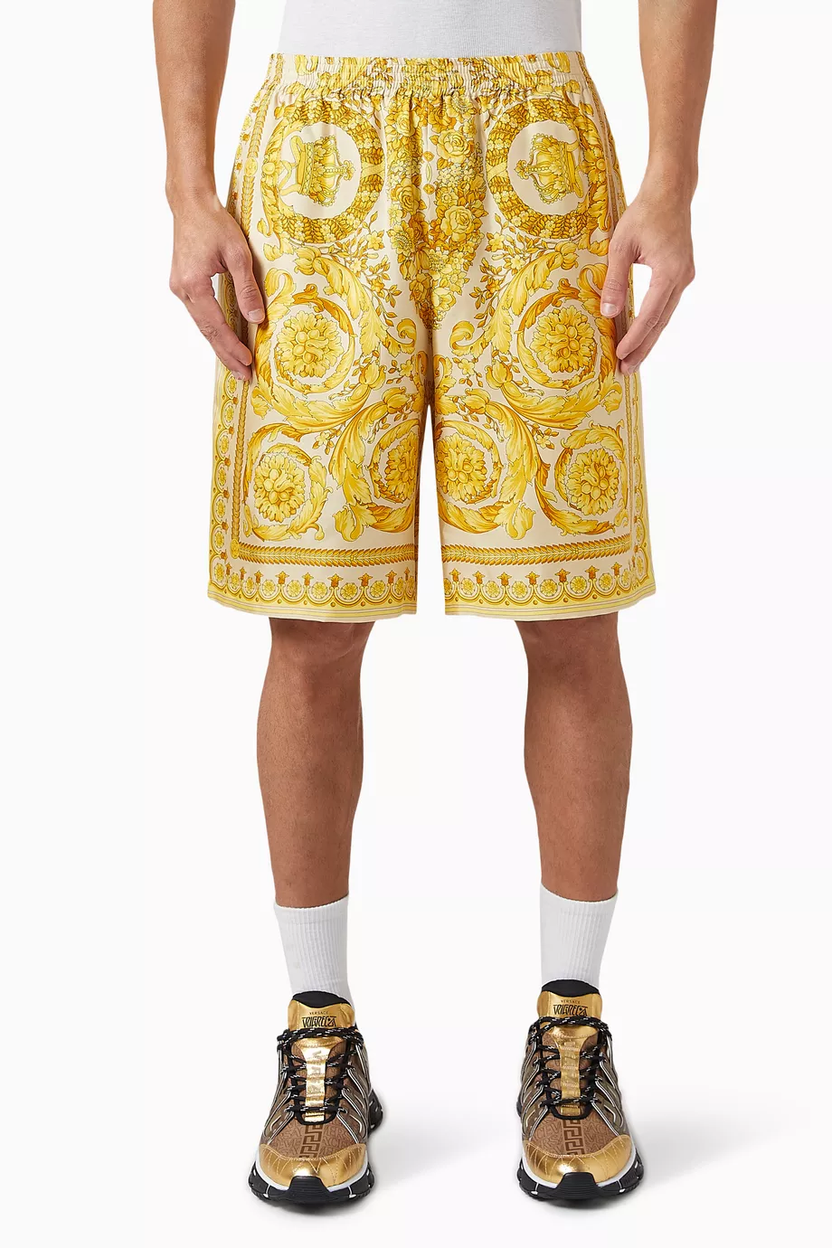 Versace basketball shorts discount
