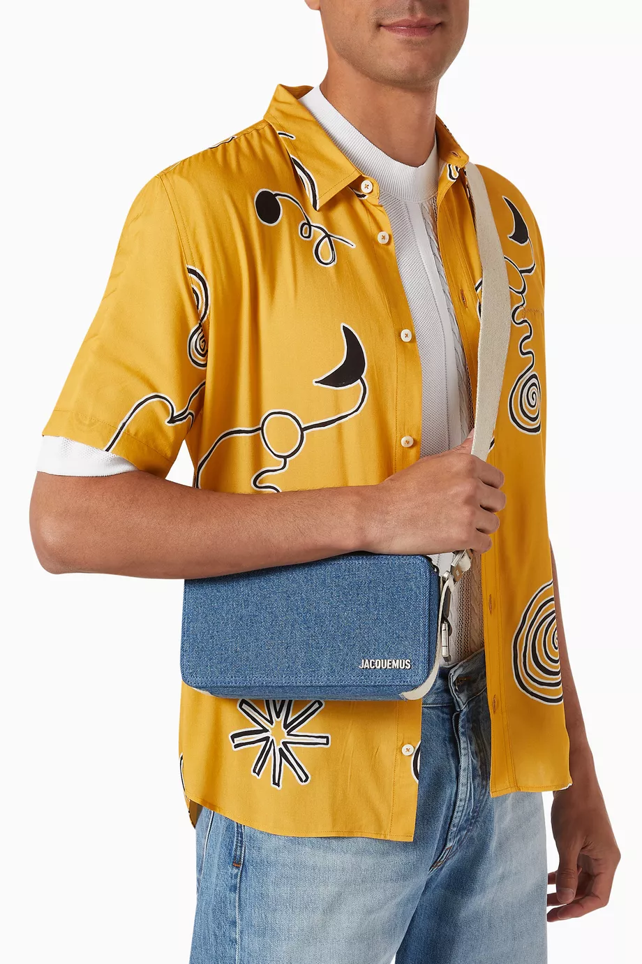 Buy Jacquemus Blue Le Cuerda Logo-embellished Bag in Denim