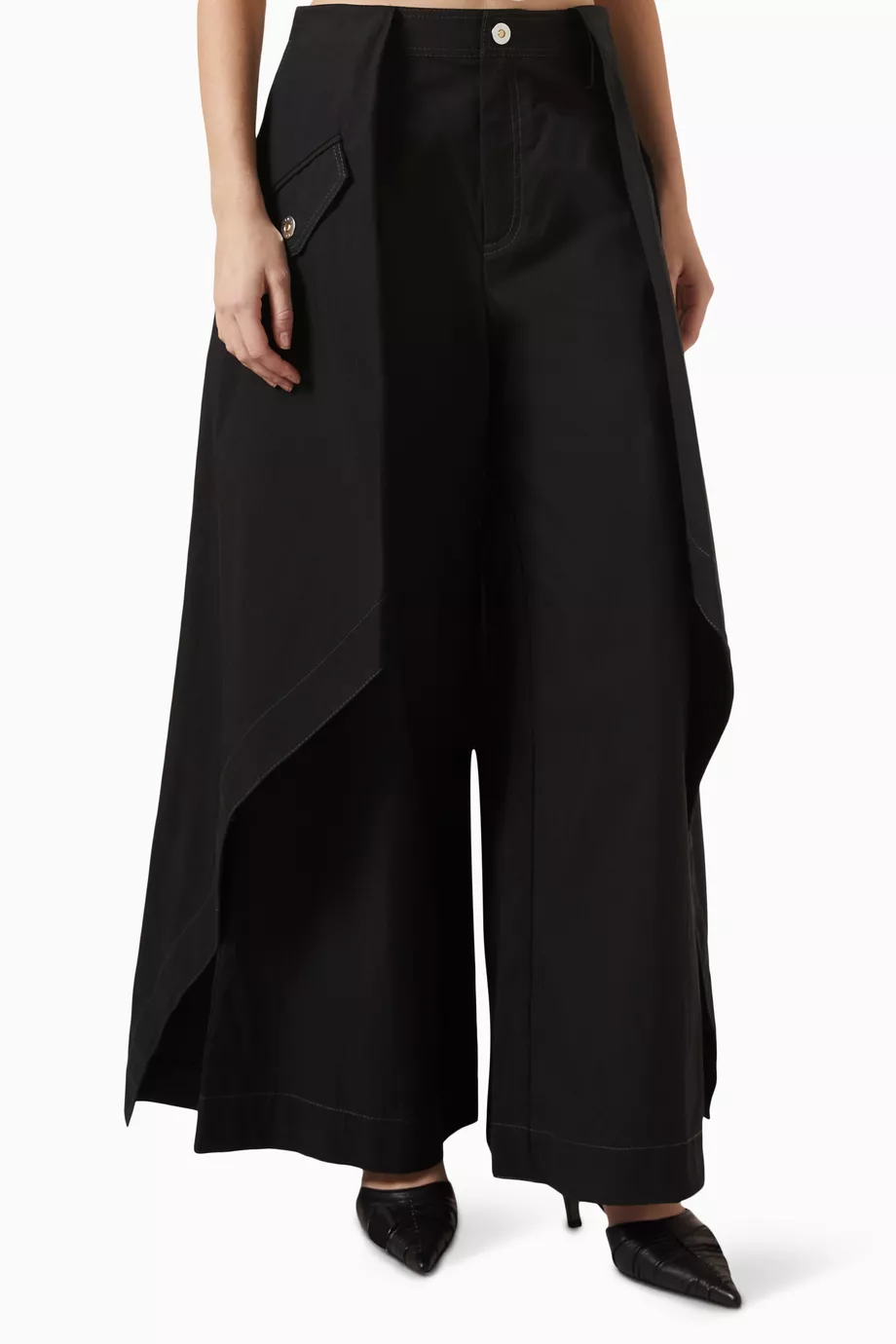 Layered skirt pants clearance