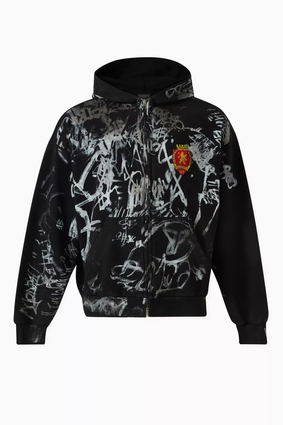 BALENCIAGA 23SS SKATER HOODIE BLACK サイズ3 Buy Balenciaga Black Unisex Skater Zip-up Hoodie Medium-fit in