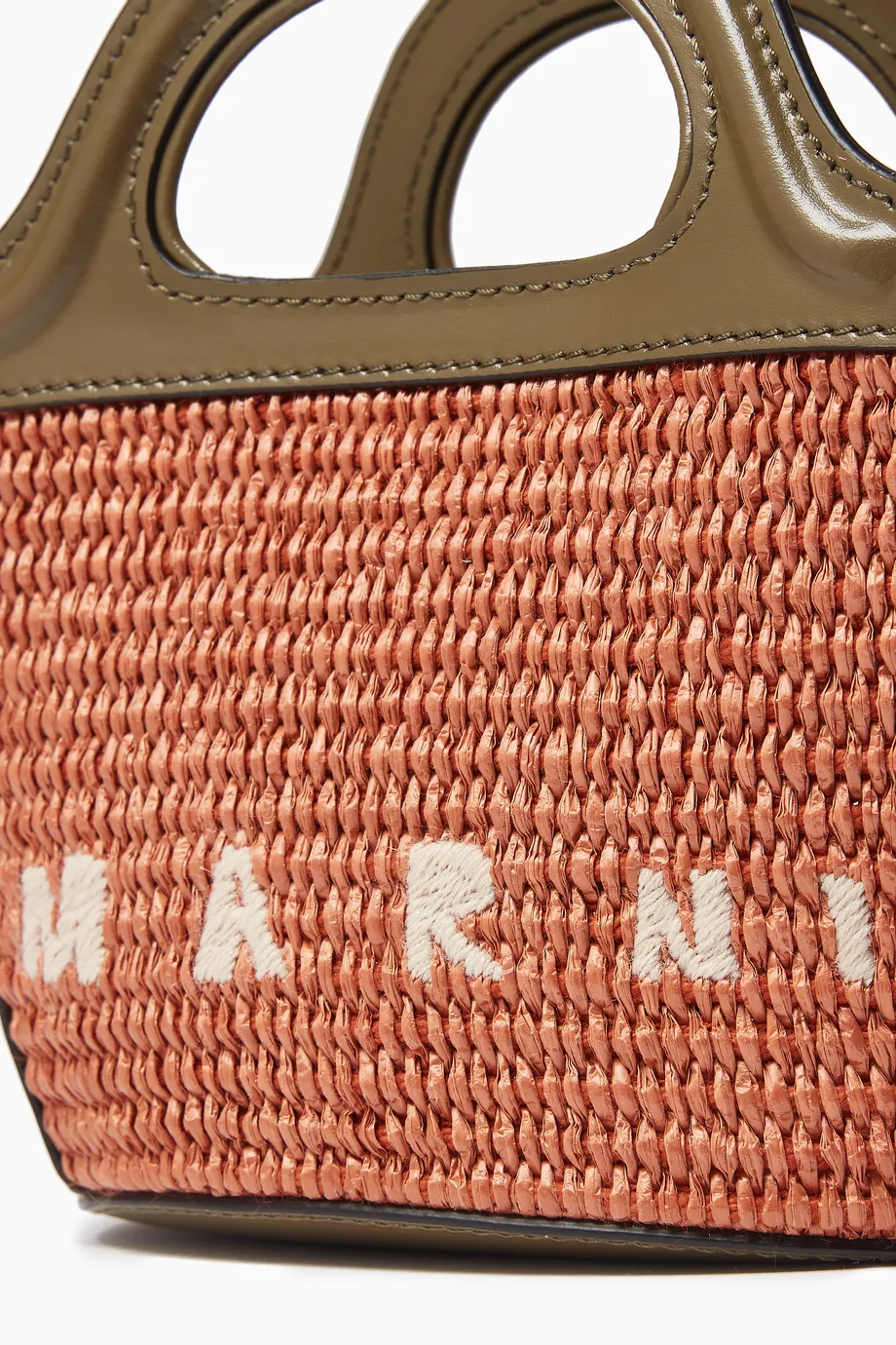 MARNI ブラウン TROPICALIA BAG MICRO Marni Micro Tropicalia logo-embroidered Bag | Brown | FARFETCH IN