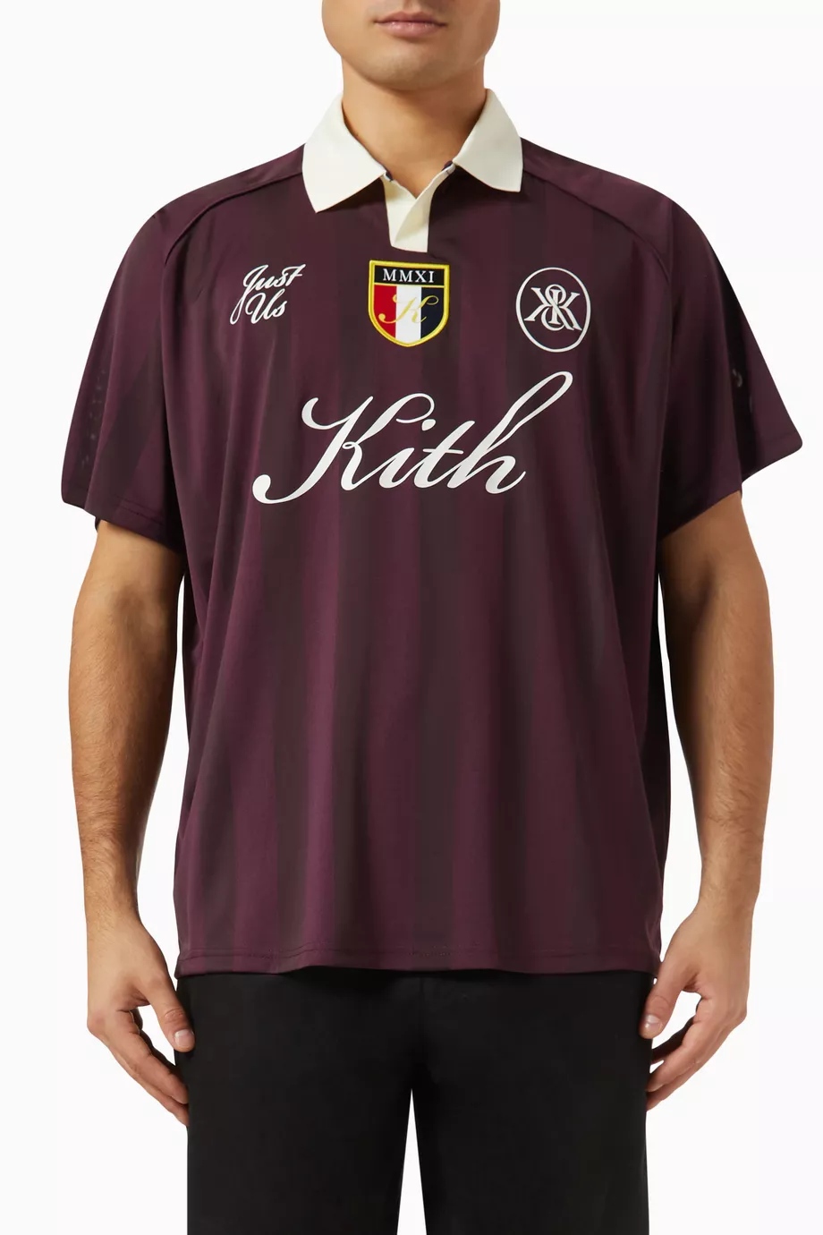 トップス Kith Shadow Stripe Marcel Soccer Top Kith Shadow Stripe Marcel Soccer Jersey Rave Men's - SS24 - US