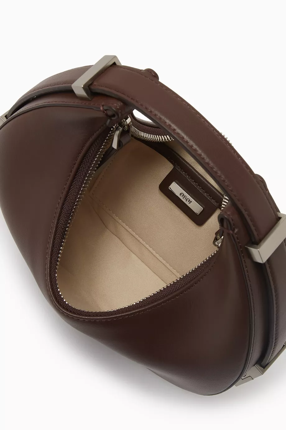 Buy OSOI Brown Mini Toni Shoulder Bag in Leather for Women