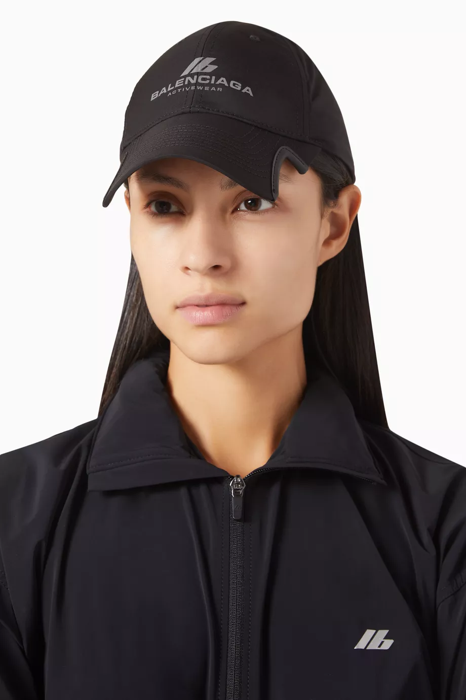 Buy Balenciaga Black Unisex Activewear Cap in Technical Nylon for