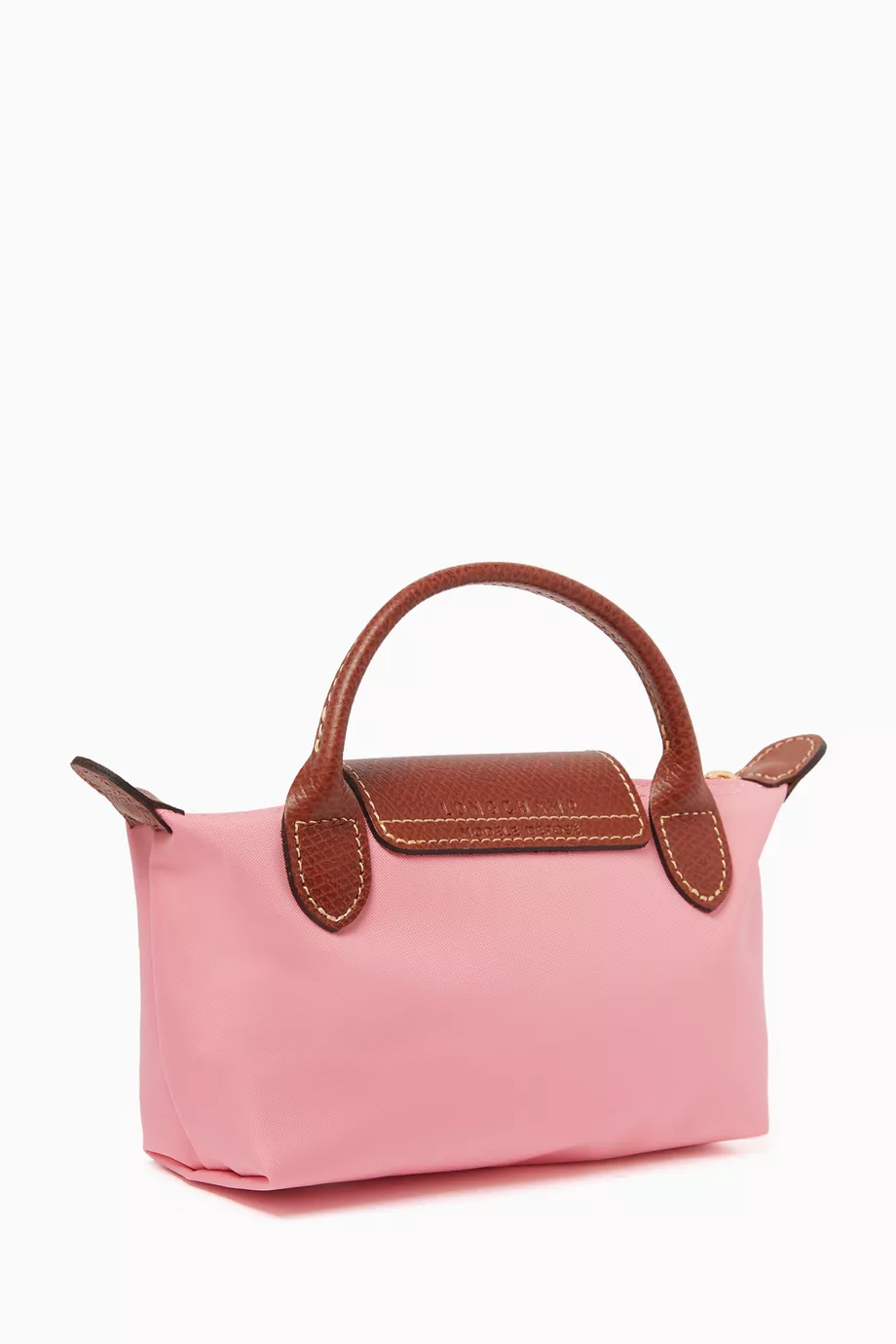 クラッチバッグ Longchamp Le Pliage Original Pink Tea-Coloured Clutch Bag Le Pliage Original M Handbag Pink Tea - Recycled canvas