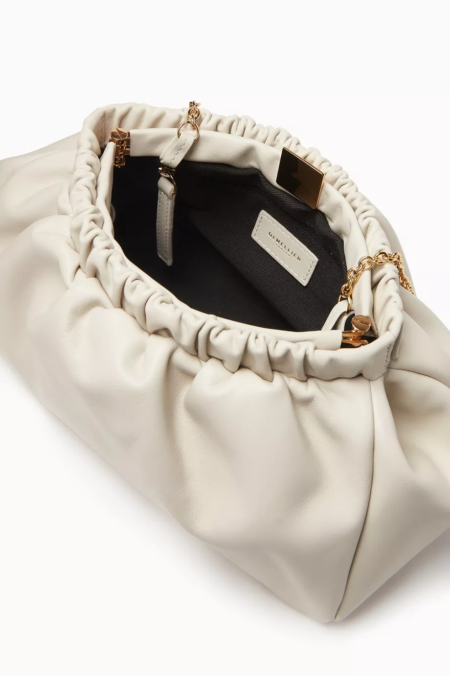 Buy DeMellier Neutral Miami Clutch Bag in Leather for Women