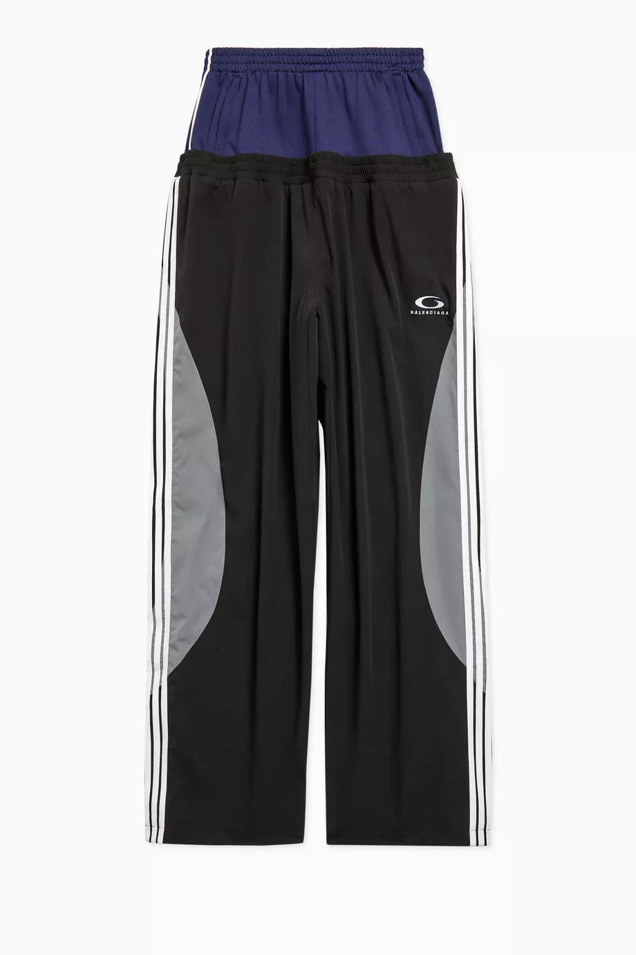 Buy Balenciaga Black Double-waist Track Pants for Women Online