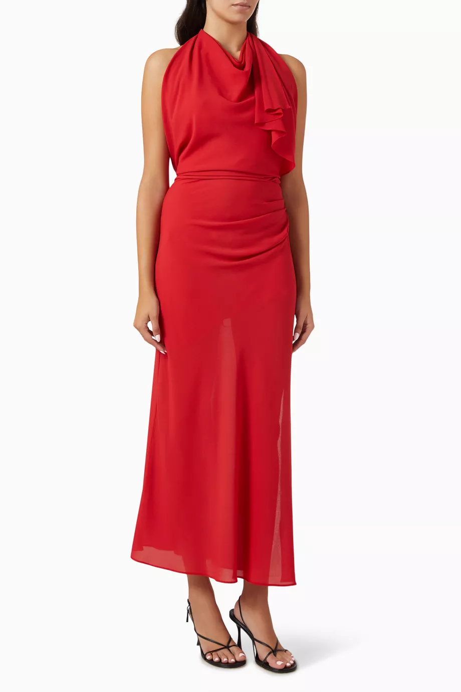 Buy Bec + Bridge Red Clarice Drape Maxi Dress for Women Online | Ounass  Kuwait