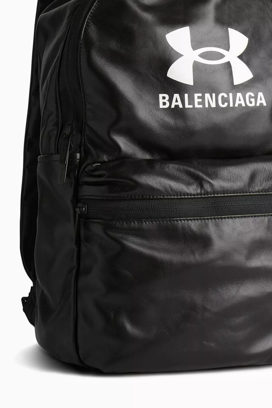 Buy Balenciaga Black x Under Armour® Backpack in Lambskin