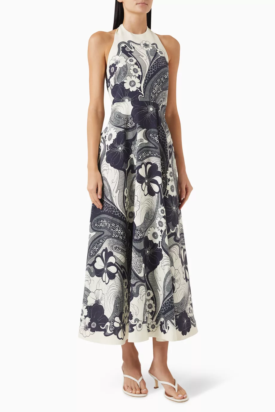 knee length dresses for ladies ONLY X MICKEY Green Printed Cotton Dress