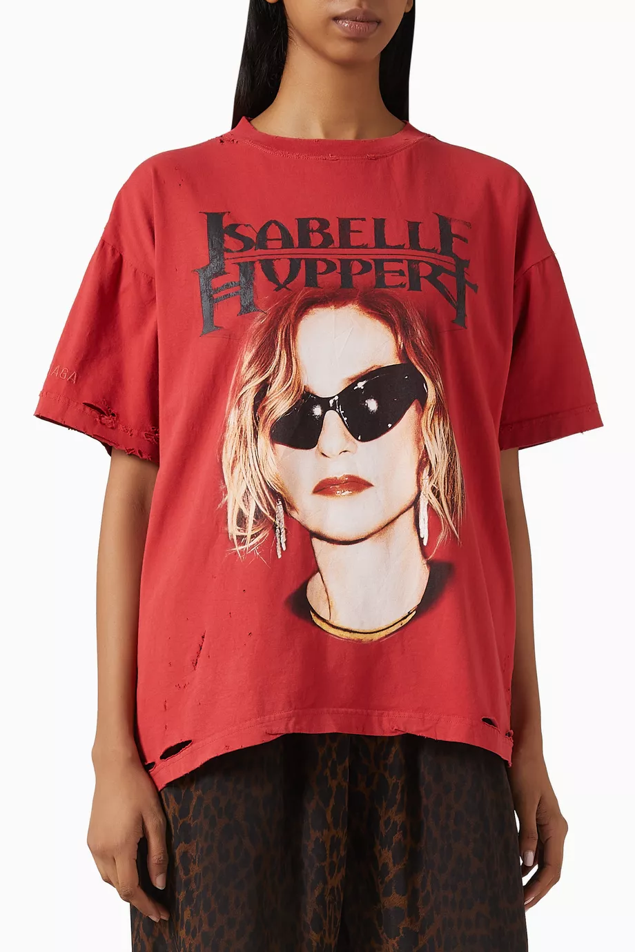 Buy Balenciaga Red Unisex Isabelle Boxy T-shirt in Cotton for