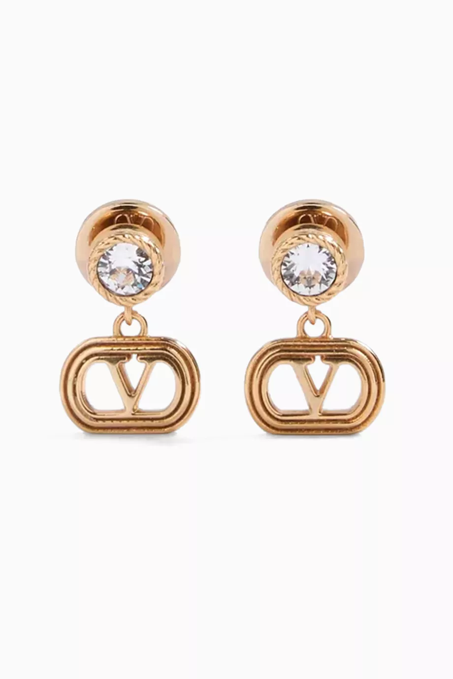 Buy Valentino Garavani Metallic Oval Swarovski® Earrings in