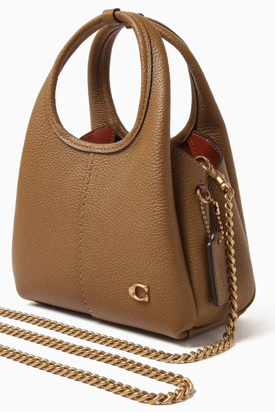 Buy Coach Green Lana 19 Shoulder Bag in Pebbled Leather for Women