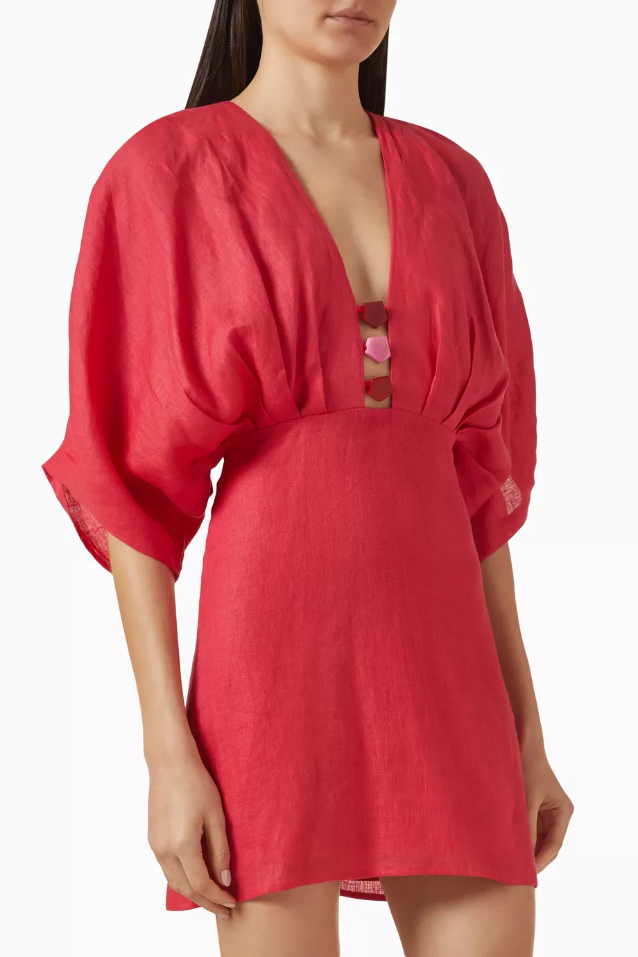 Azulu Abella Mini Dress in Linen price in Kuwait | Compare Prices