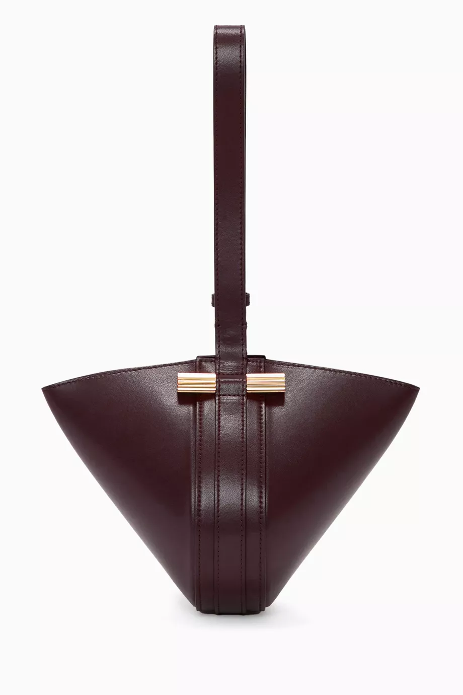 Buy Victoria Beckham Burgundy Small Portofino Dia Bag in Leather